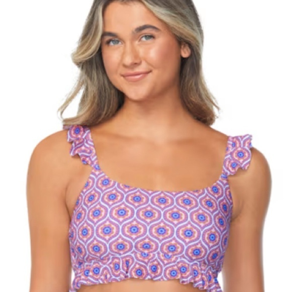 ***Top (XL) and Bottom (S) Raisins Lily Palo Santo Ruffled Bikini